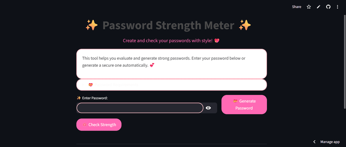 Password Strength Meter